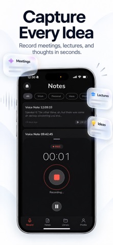 Voice Recorder: AI Note Taking Screenshot 1 of 4