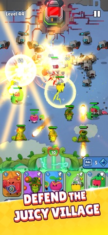 Juicy Defend - Fruit vs Robot Screenshot 1 of 8