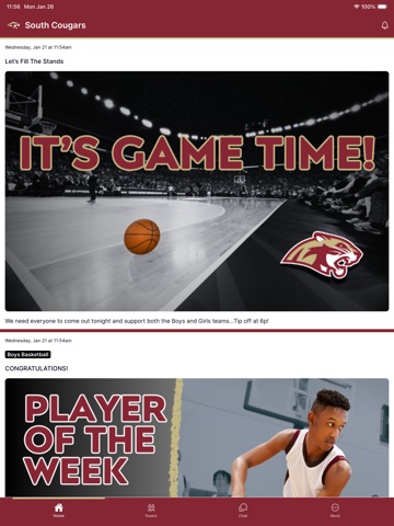 Lakeville South Cougars iPad screenshot
