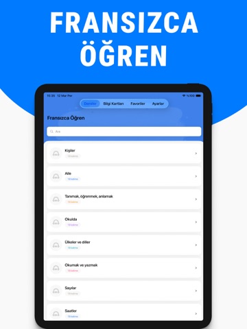 Kolay Fransızca öğrenin iPad screenshot