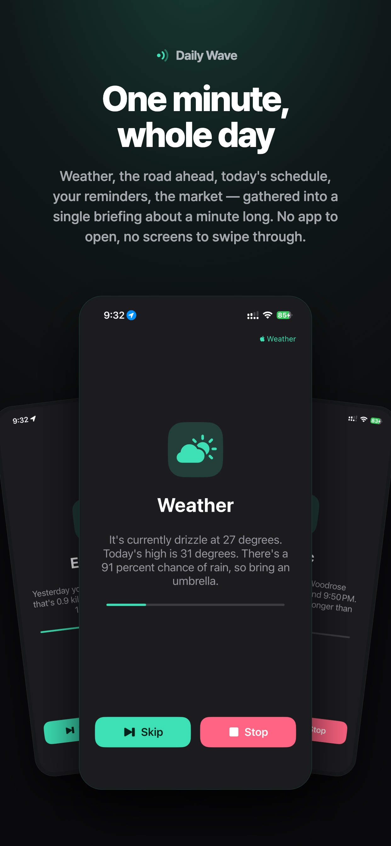 Screenshot 1 of Daily Wave: Daily Briefing