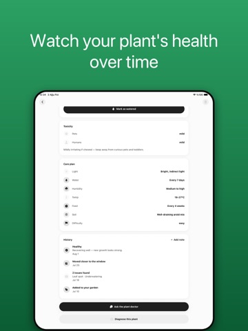 Plant Healer: Plant Care AI iPad screenshot