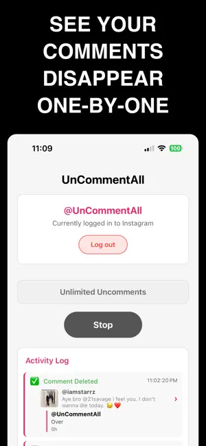 UnCommentAll screenshot 3