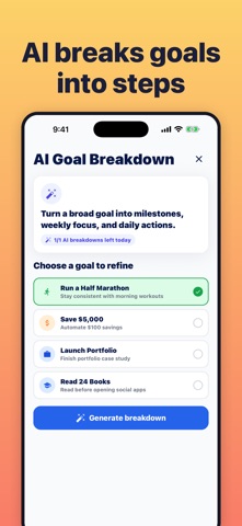 Goal Setting & Goal Tracker Screenshot 2 of 6