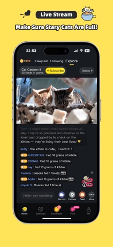 Purrrr-Feed&Rescue Stray Cats iPhone screenshot