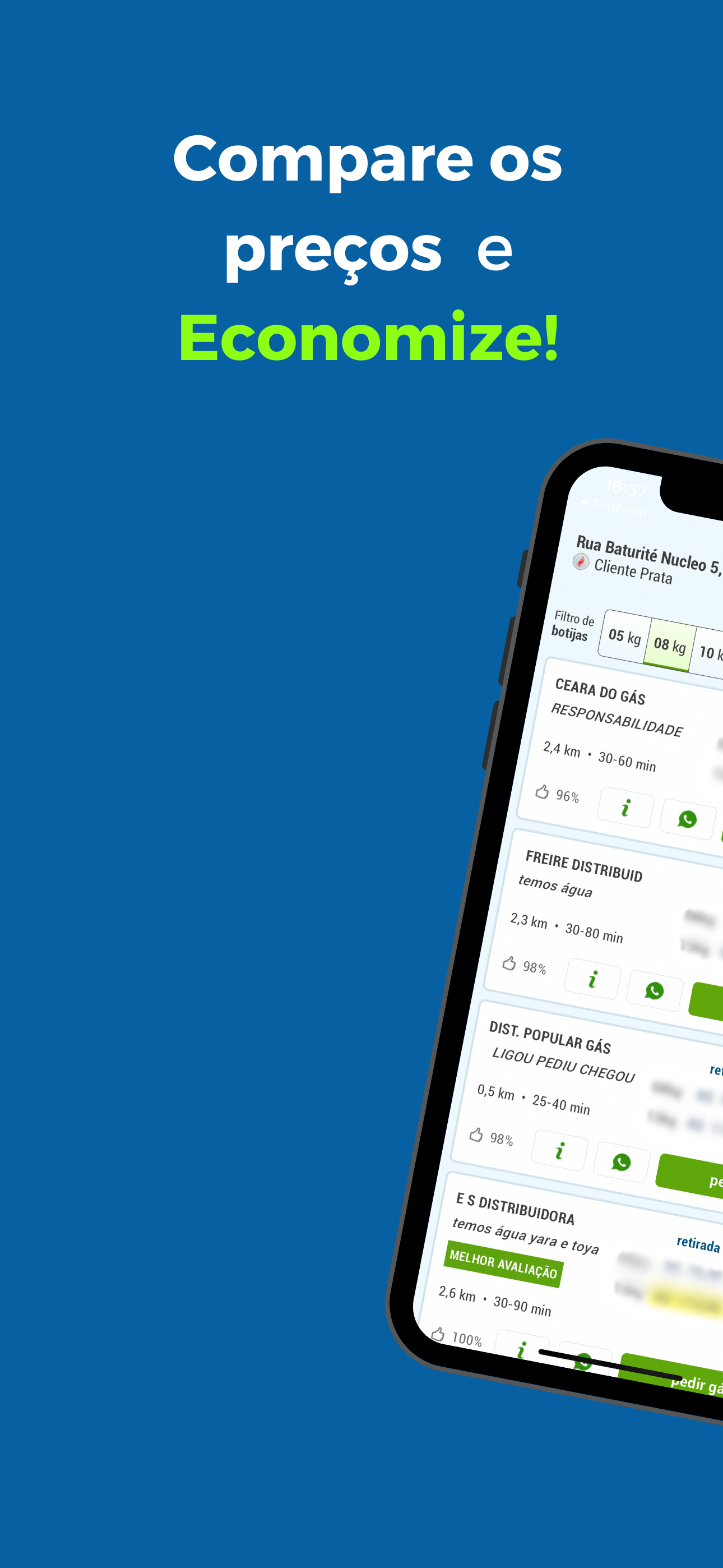 Fogás: Pedir Gás de Cozinha