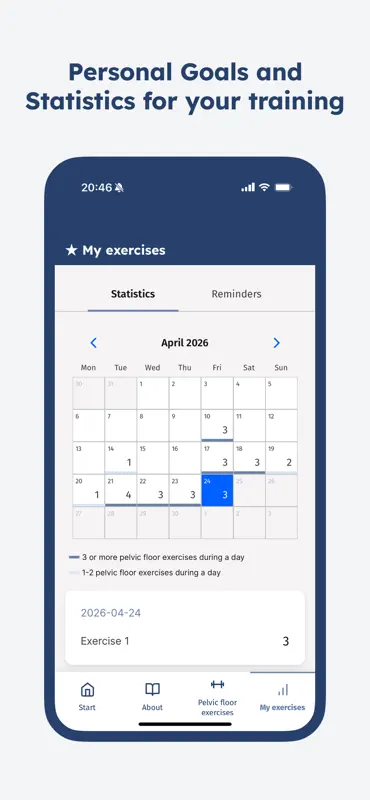 Tät-m Pelvic floor exercises screenshot 3 of 6