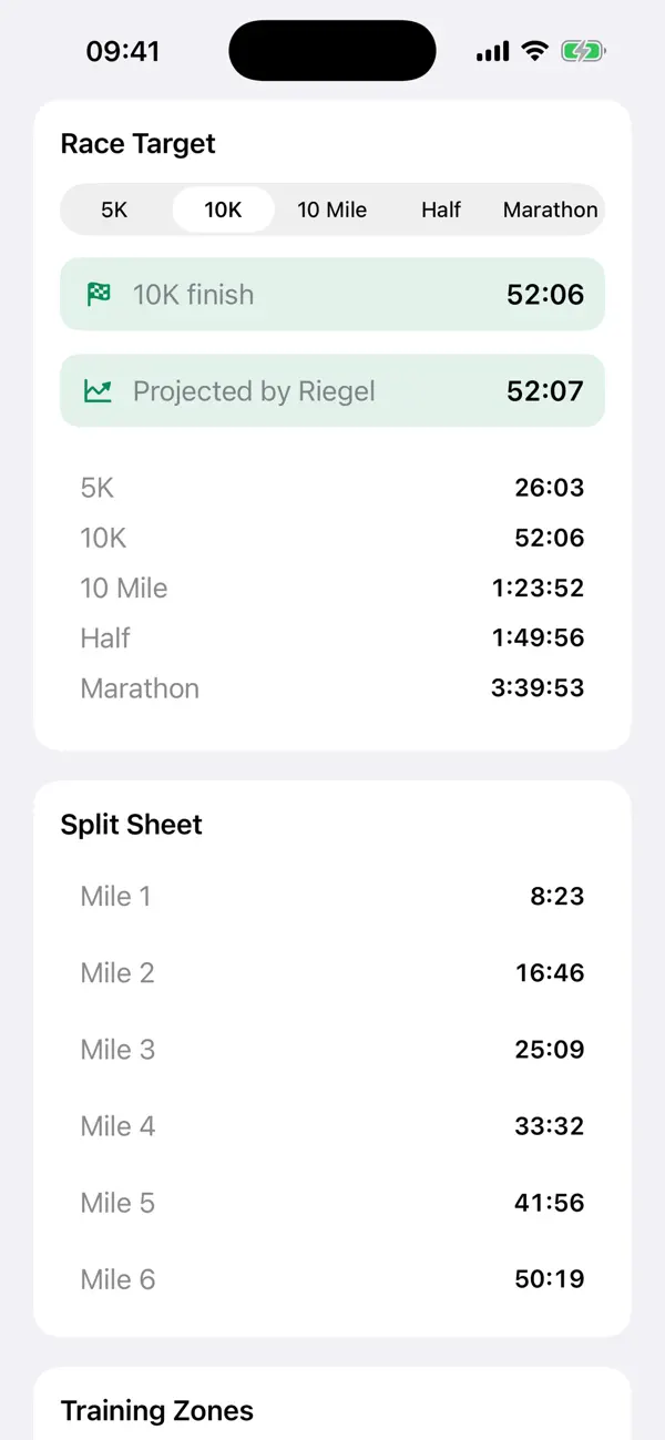 Screenshot #2 pour Pace Calculator Pro Max