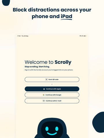 Scrolly–Your Screen Time Buddy iPad screenshot