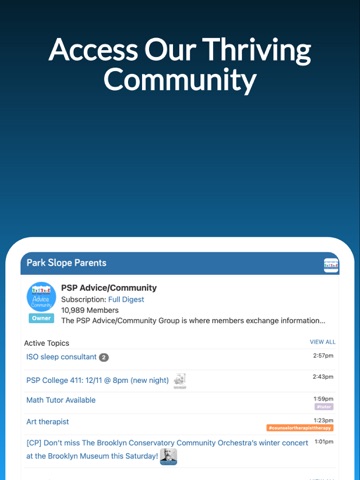 Park Slope Parents Groups App ipad screenshot 4