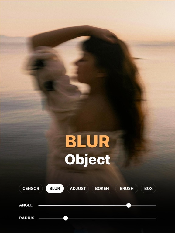 Blurry Photo Aрр iPad screenshot 4 - Photo & Video app