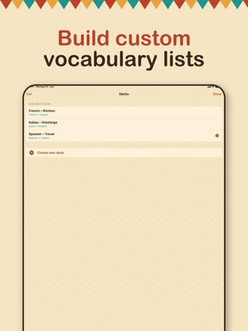 Vokari – Flashcards & Learn iPad screenshot