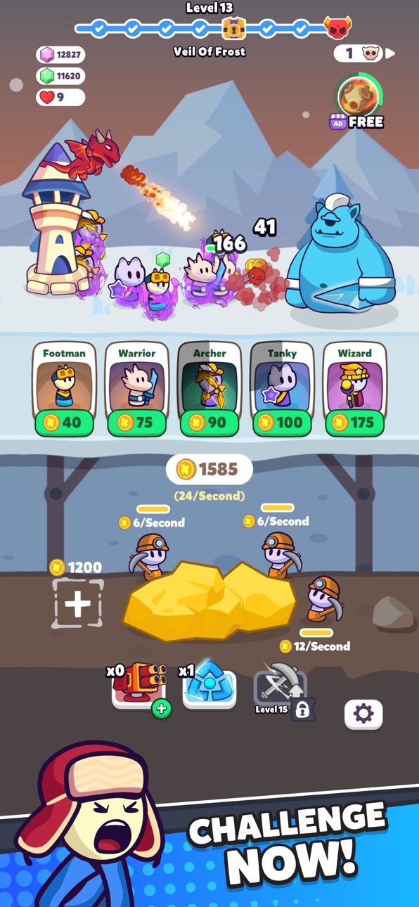 Miner Fighters ! Hack screenshot 1 - iOS game interface
