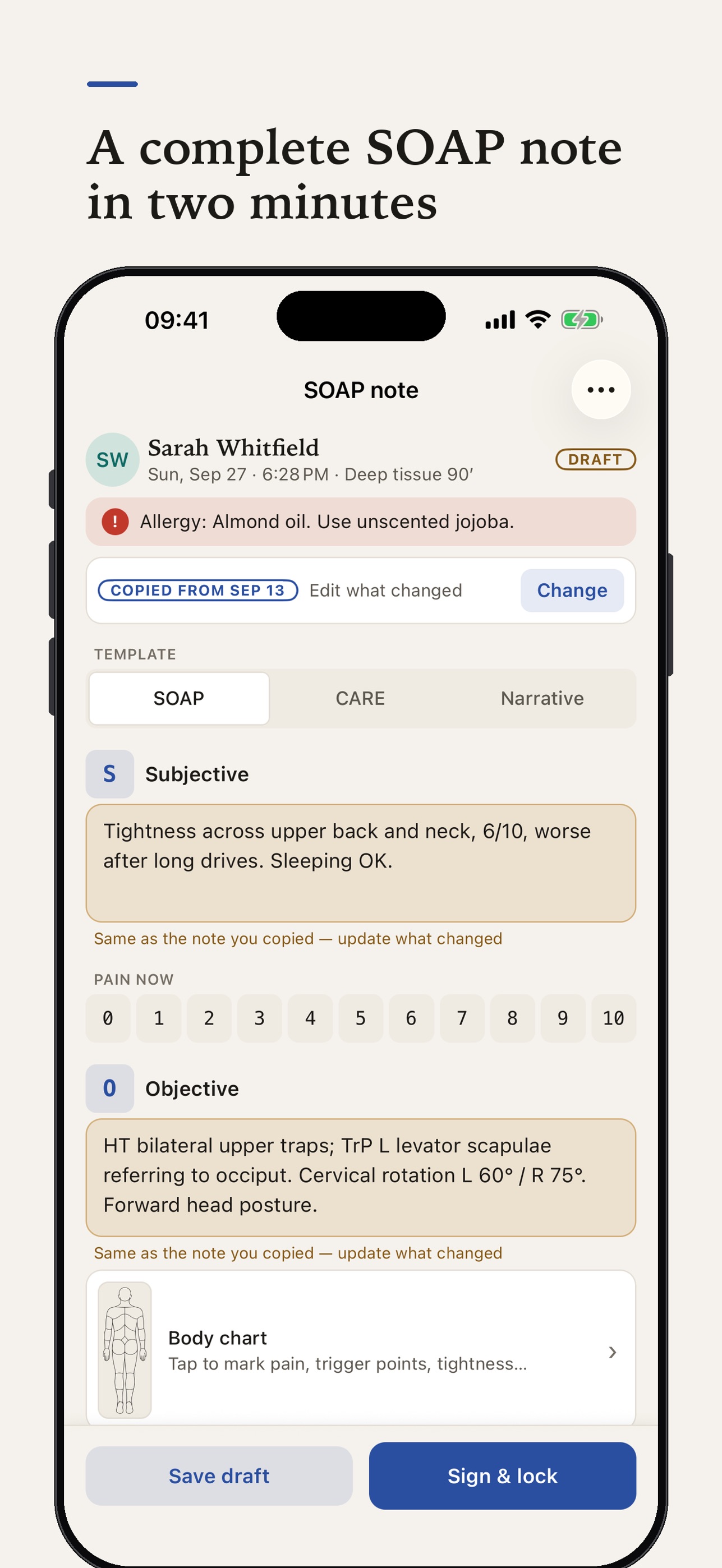 Screenshot 2 of SOAP Notes: Client Charting