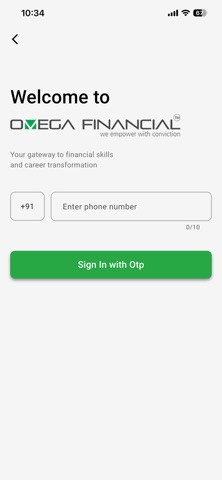 Omega Financial Events screenshot