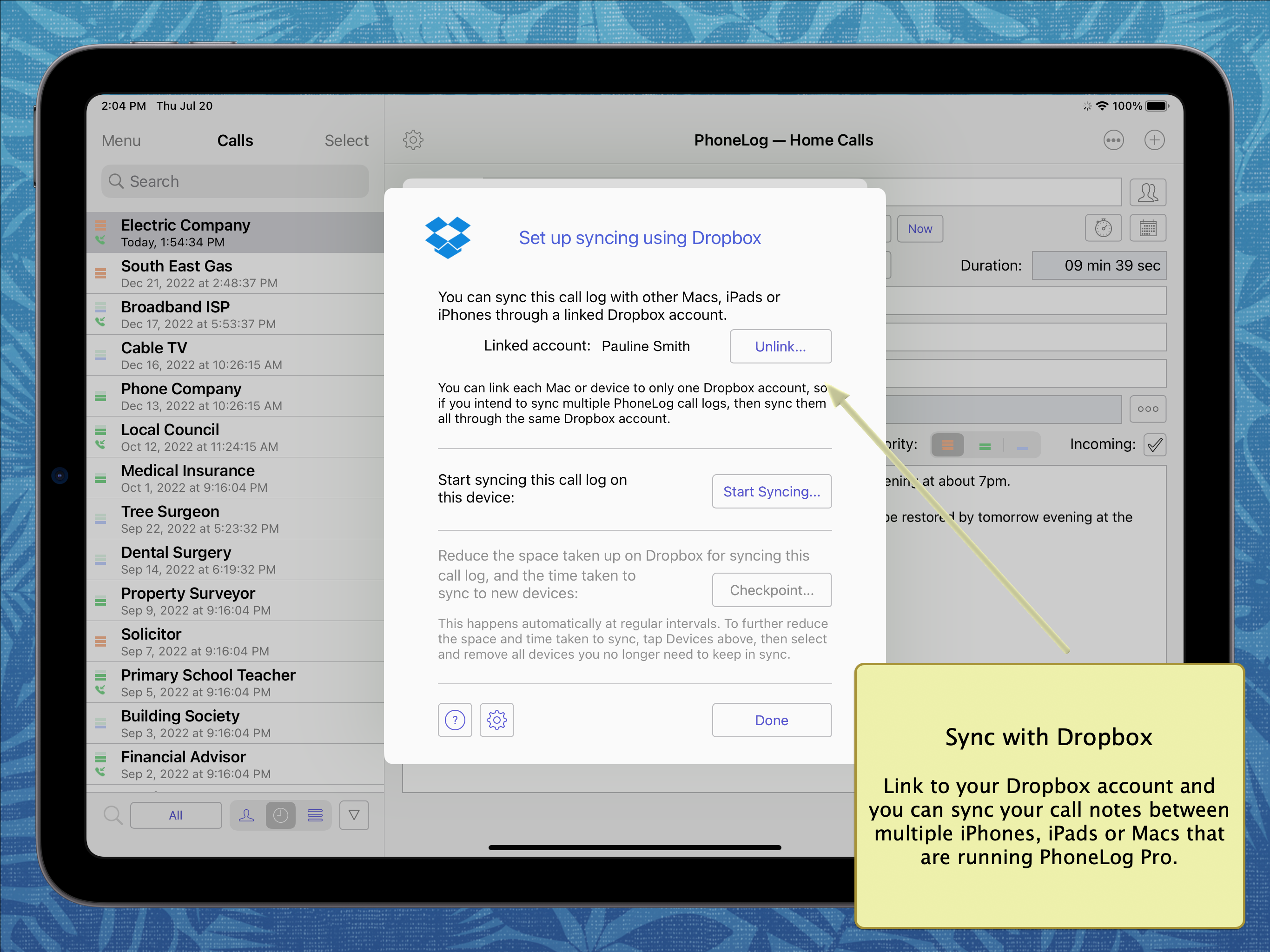 PhoneLog for iPhone & iPad screenshot 15