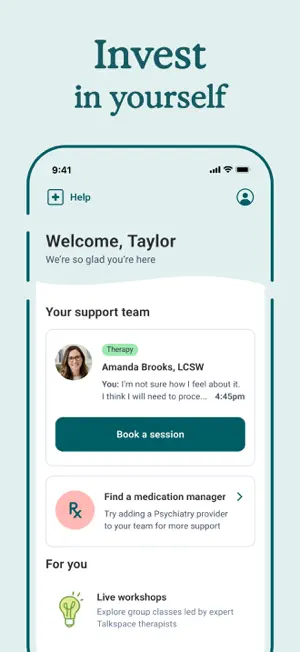 Talkspace: Virtual Therapy App screenshot 8