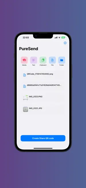 PureSend: Fast File Share screenshot 1