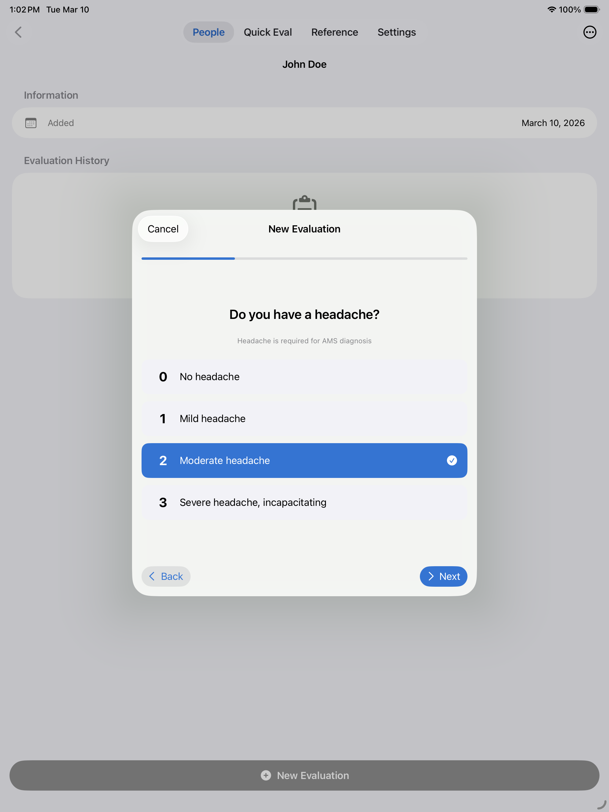AMS Eval screenshot 16