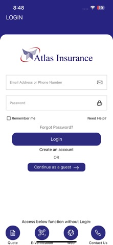 Atlas Insurance screenshot