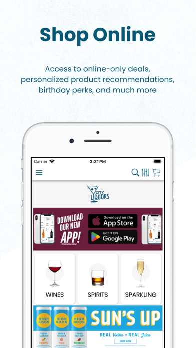 Screenshot #1 pour City Liquors Utica