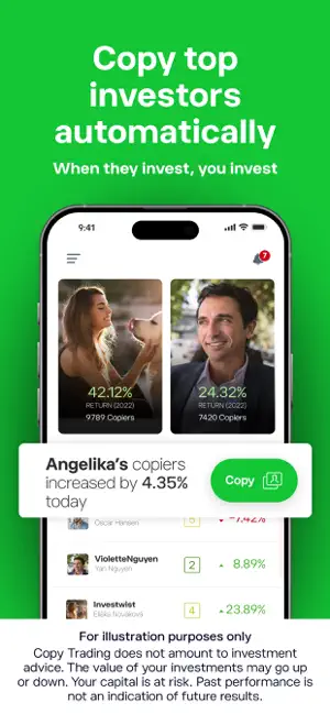 eToro: Trade. Invest. Connect. iPhone screenshot 6