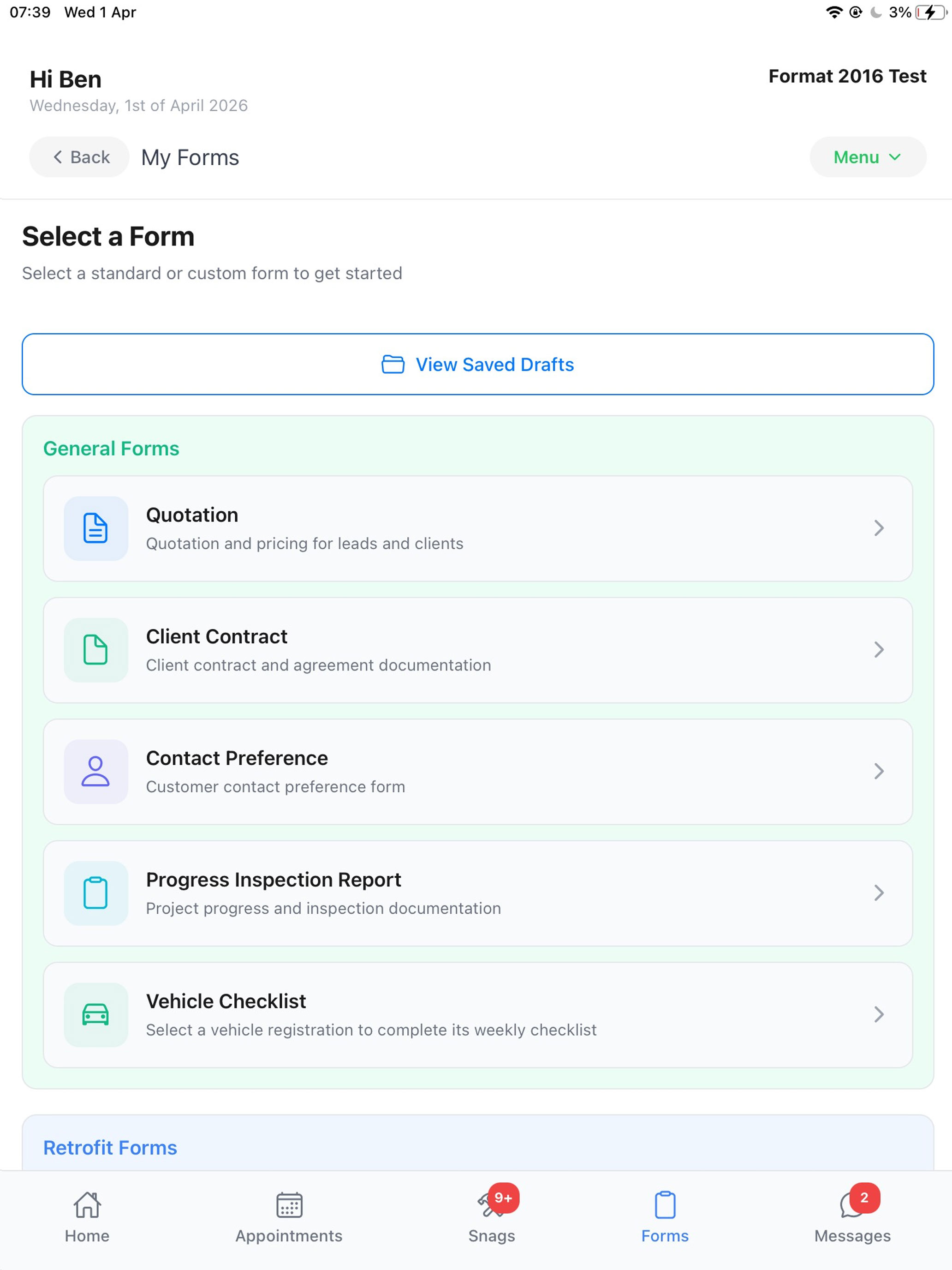 BCR Retrofit App