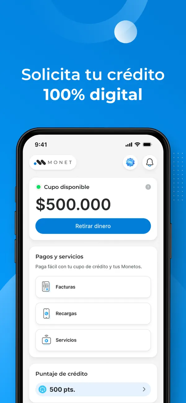 Screenshot #1 pour Monet - Créditos Online