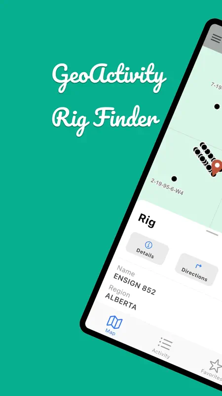 Rig Finder - GeoActivity screenshot 1 of 4