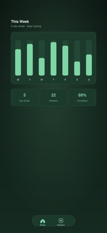 PostureCalm iPhone screenshot