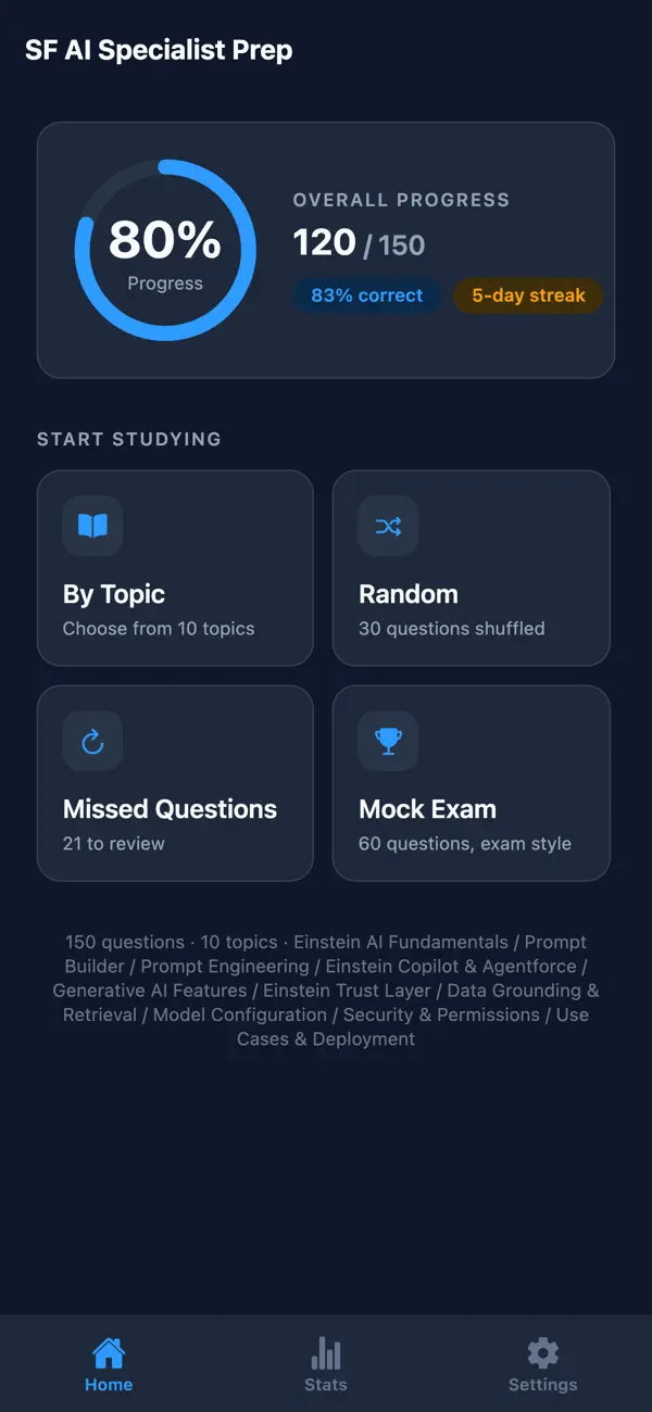 Screenshot #1 pour AI Specialist Cert Prep