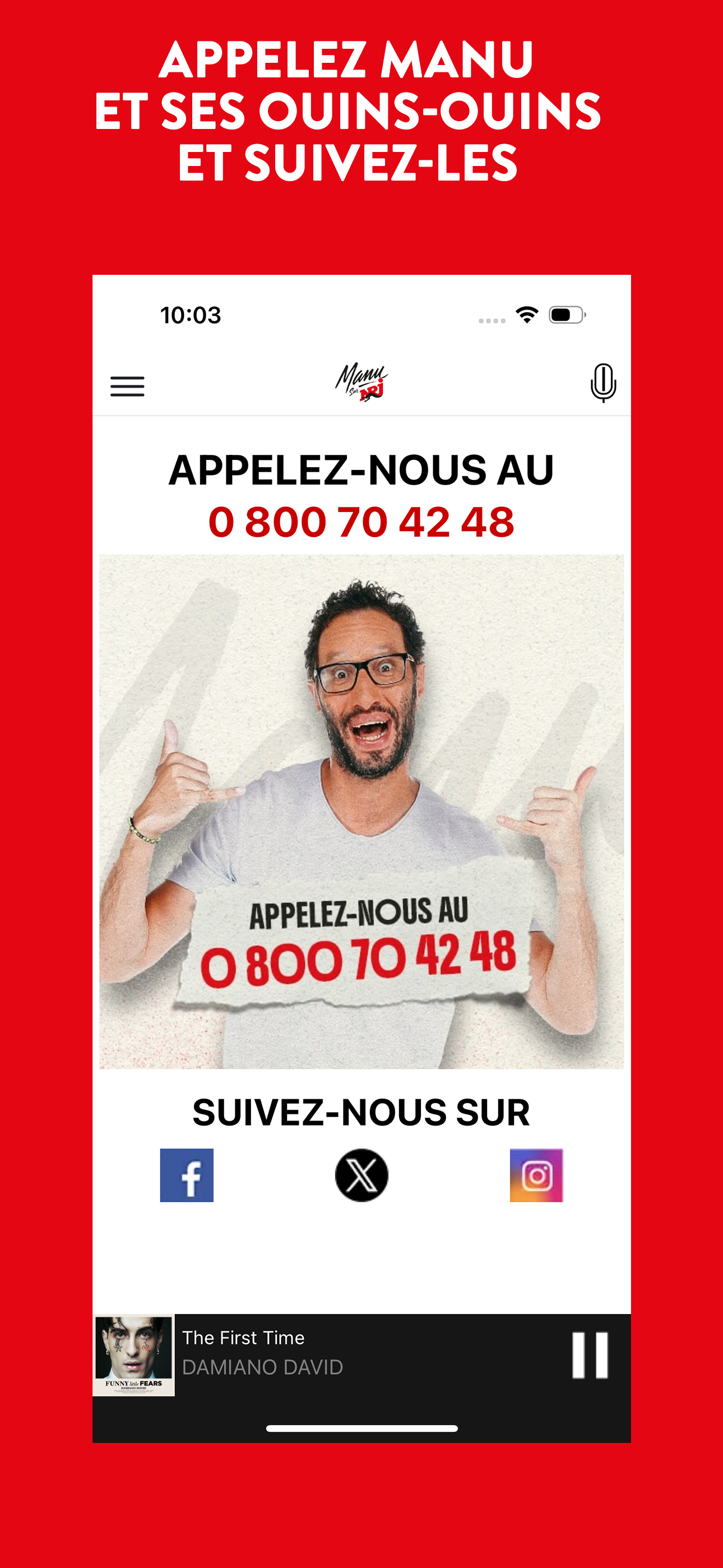 Manu sur NRJ screenshot 9