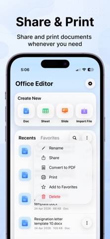 Word Document: Edit Docs,Share Screenshot 7 of 7