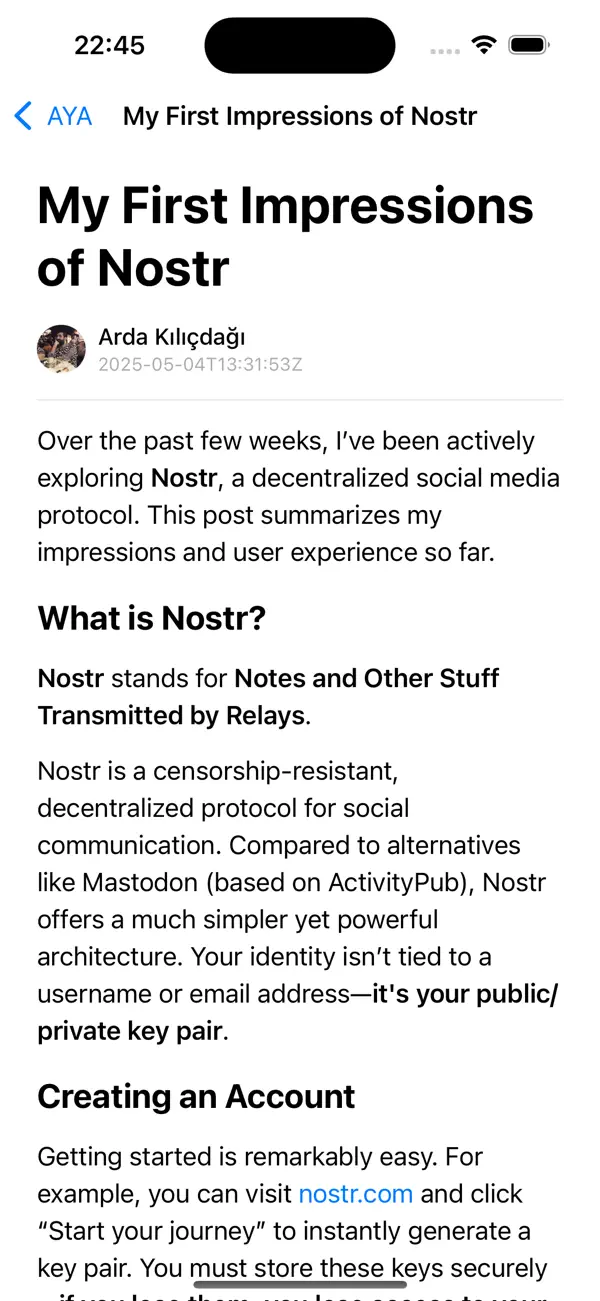 #4. AYA - Open Software Network (iOS) Podle: Alp Ozcan