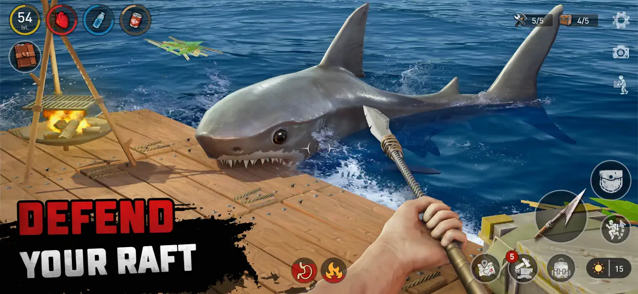 Raft Survival - Ocean Nomad iGameGod screenshot 1 - iOS game interface