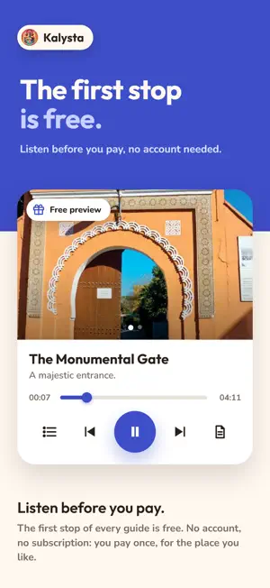 Kalysta: Audio Guide Marrakech screenshot 2