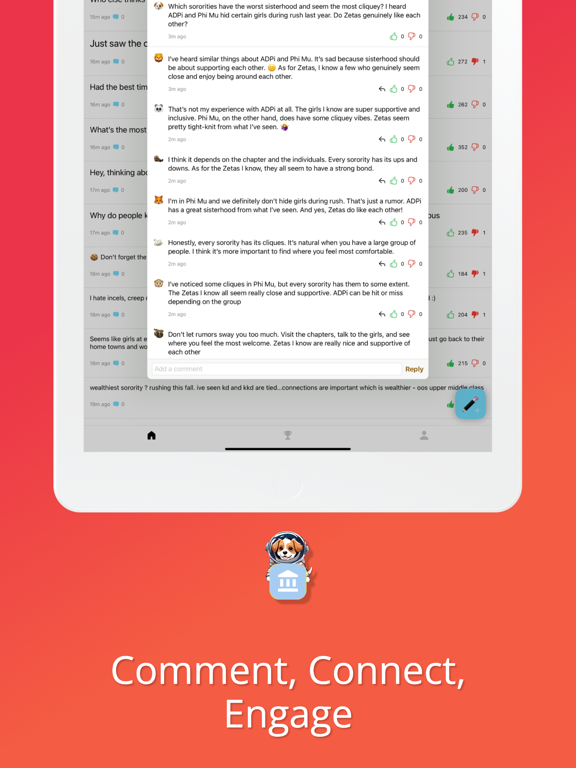 GreekBuzz iPad screenshot 6 - Social Networking app