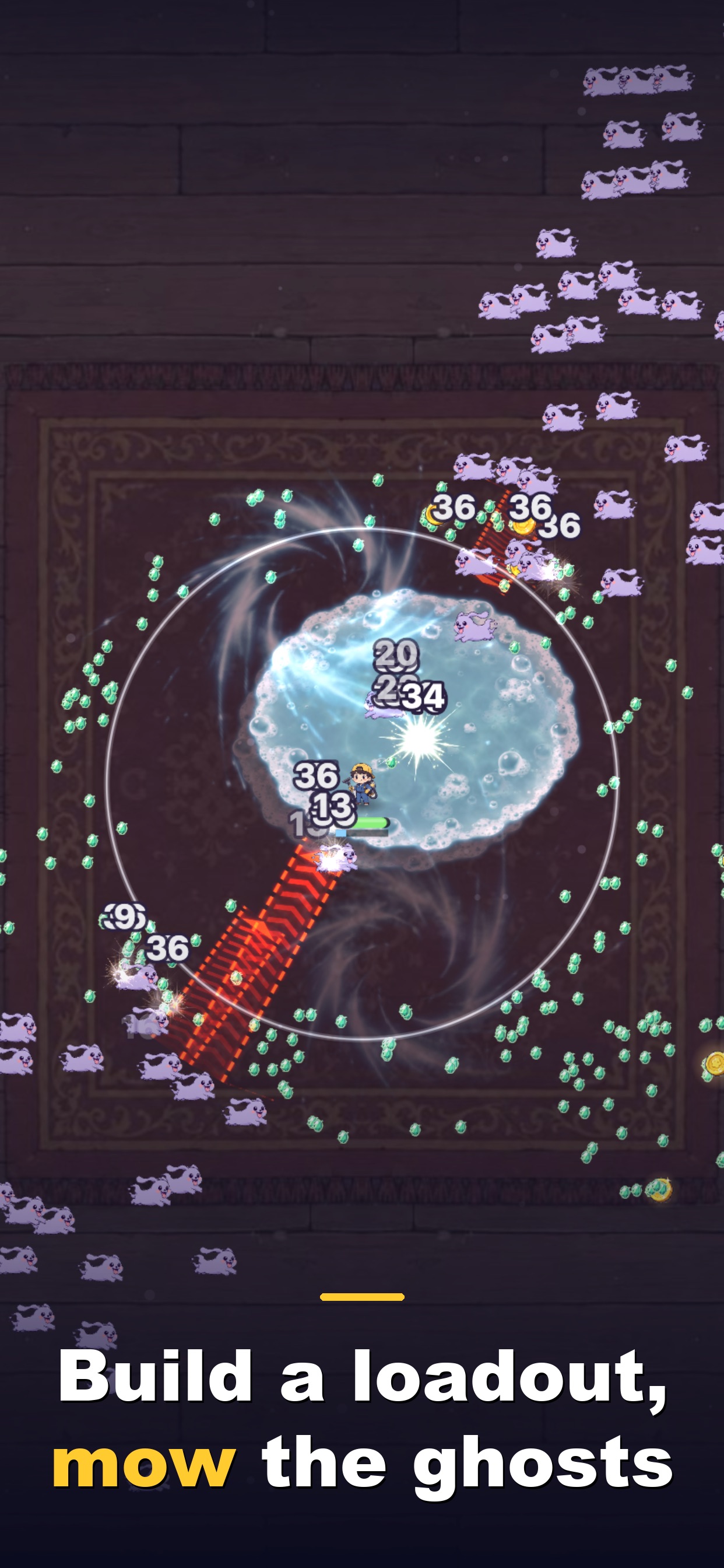 Screenshot 1 of Sweepy Hollow: Ghost Survivor