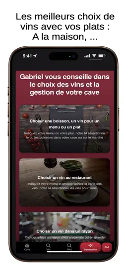 Capture d'écran de Vitissia — Cave & Sommelier IA sur iPhone 2