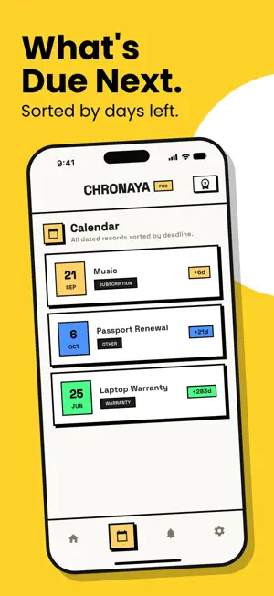 Chronaya: Deadline Tracker screenshot 3