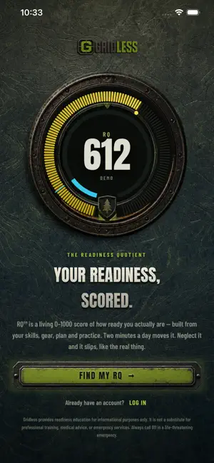 Gridless: Readiness Score RQ™ screenshot 1
