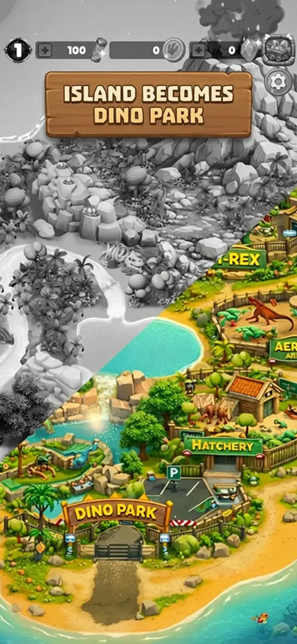 #5. Dino Merge: Lost Island (iOS) By: Hakob Babayan