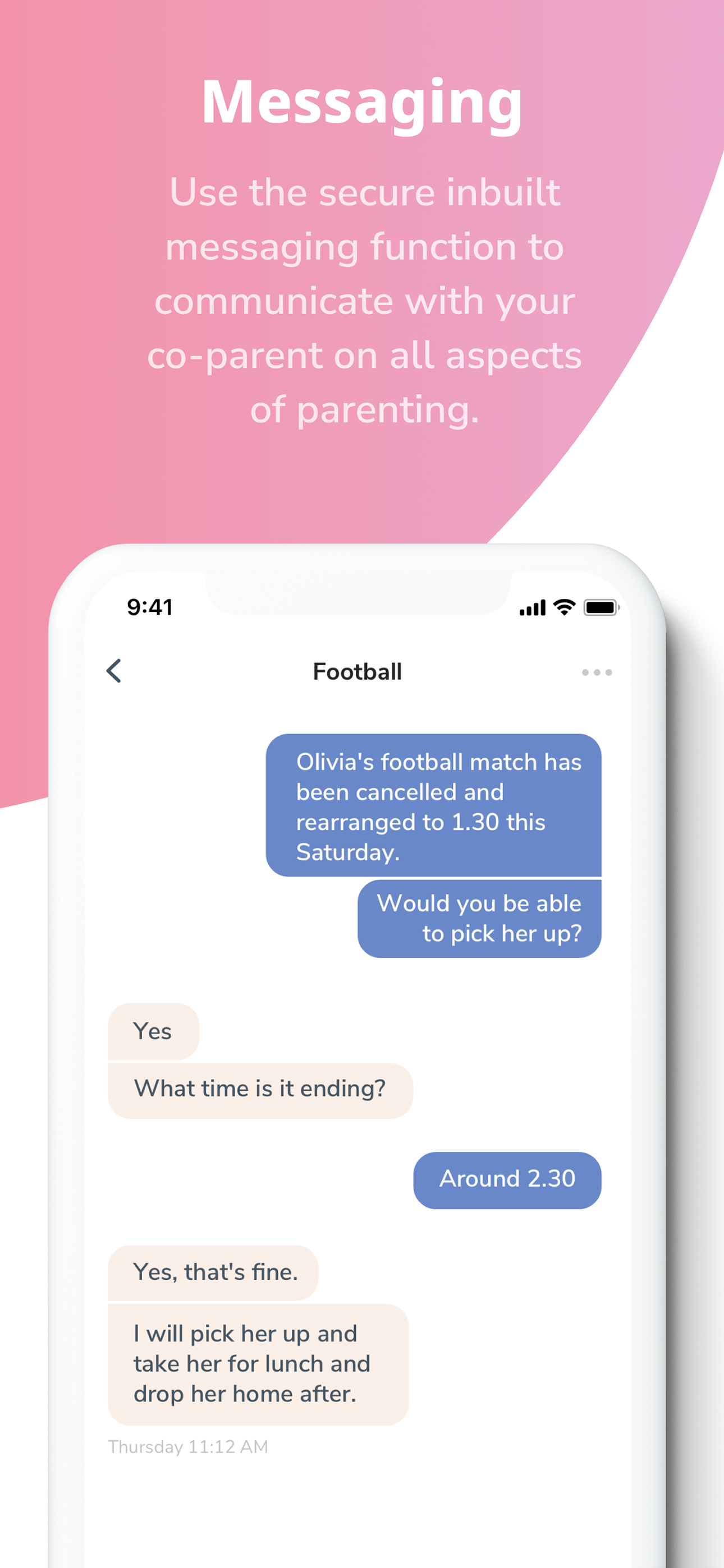 amicable co-parent organiser