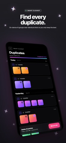 PhotoClean: Duplicate Photos iPhone screenshot