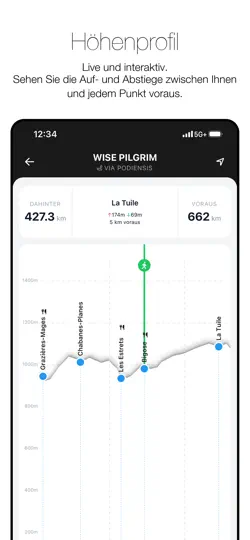Screenshot von Wise Pilgrim Via Podiensis auf dem iPhone 6