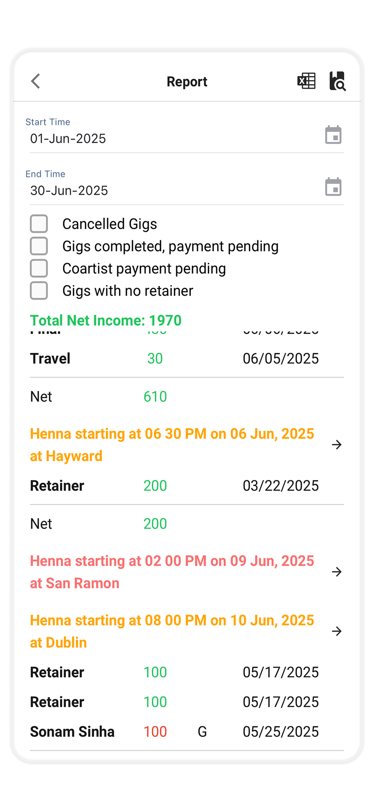 myGigCRM - all-in-one platform