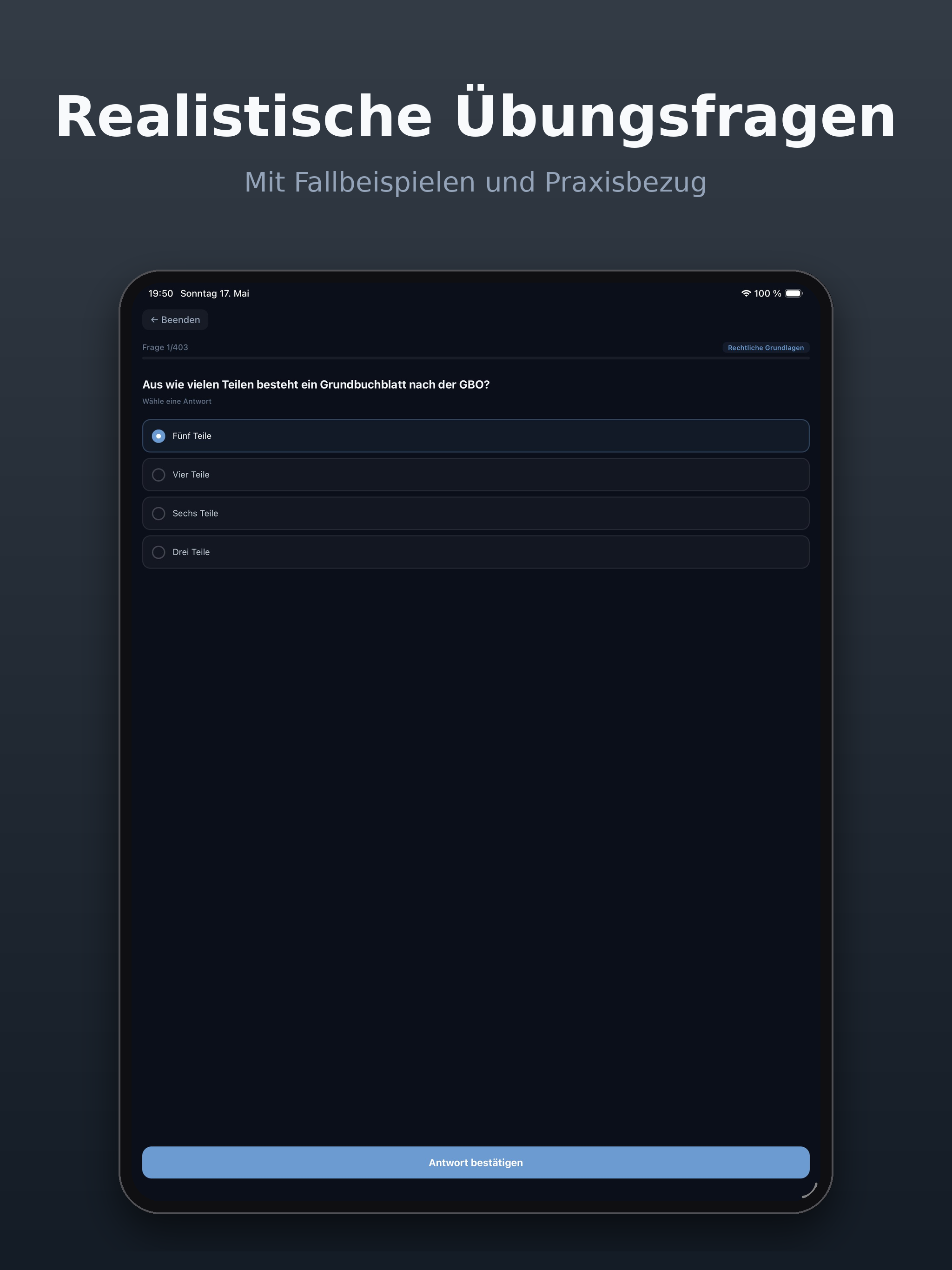 WEG Verwalter Prüfungstrainer