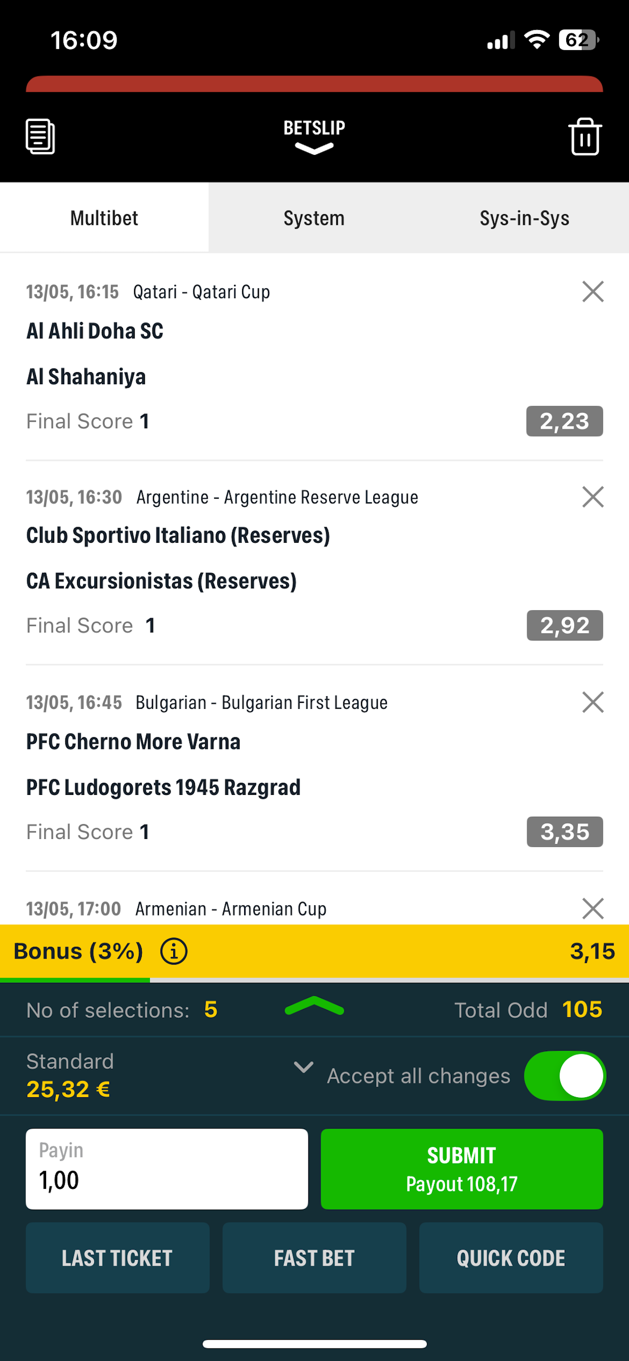 Meridianbet.BE screenshot 6