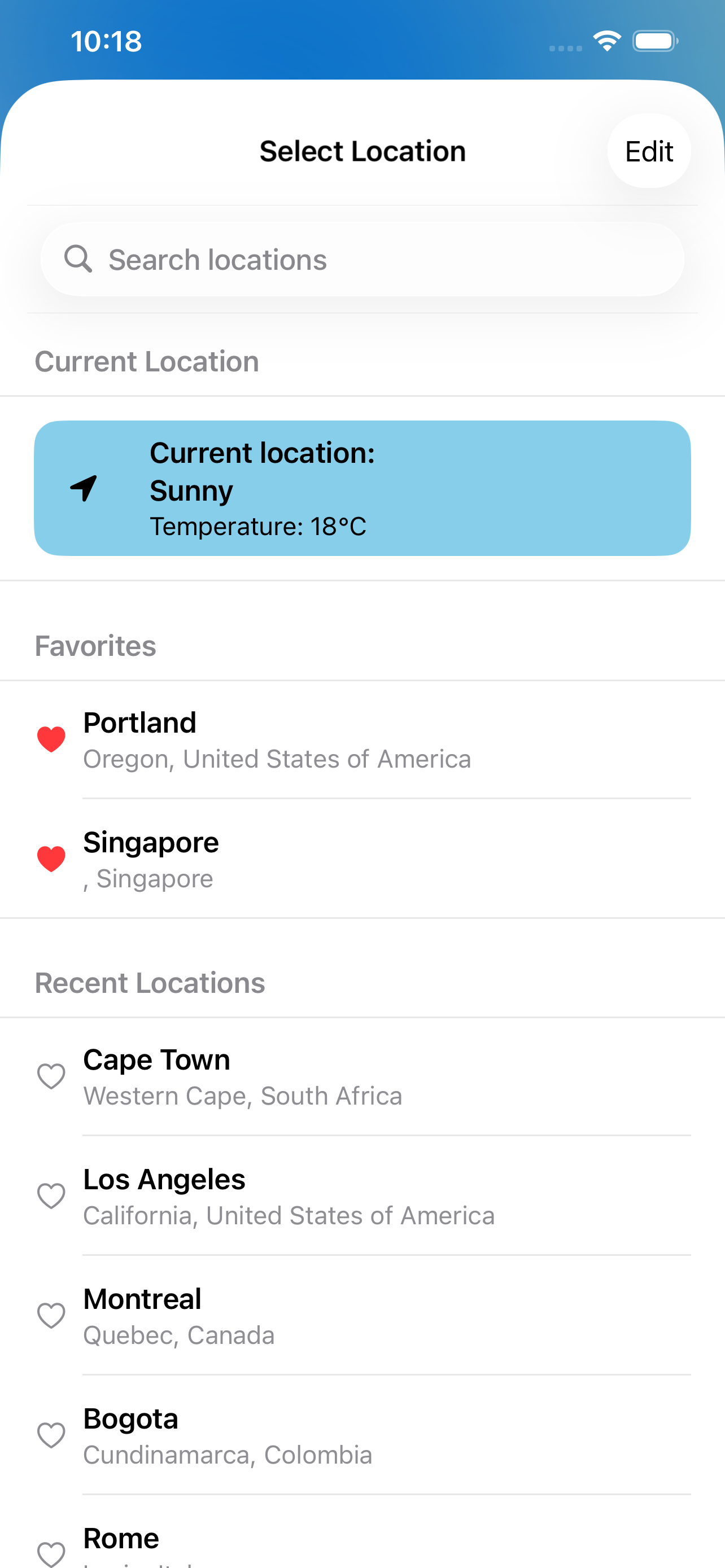 DuoWeatherHue screenshot 8