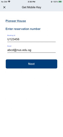 NUS Mobile key screenshot